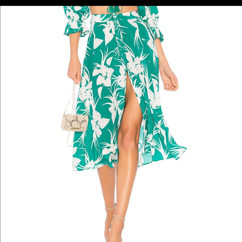 Majorelle tropical Sunday skirt